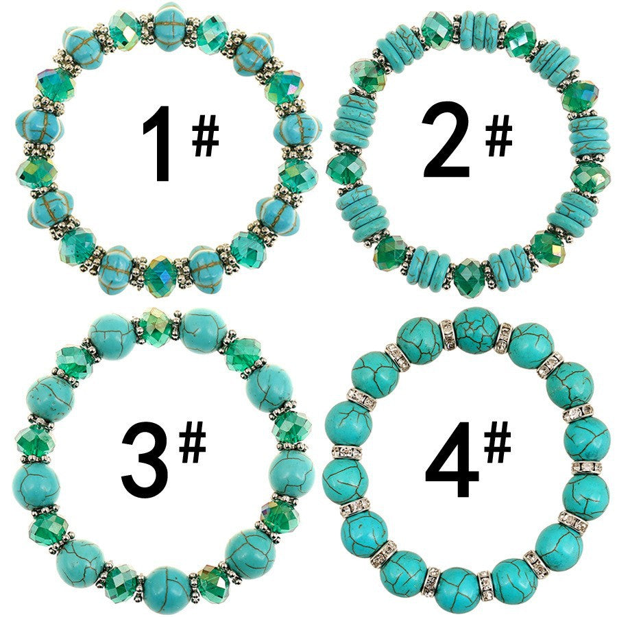 Wholesale Colorful Crystal Turquoise Bracelets